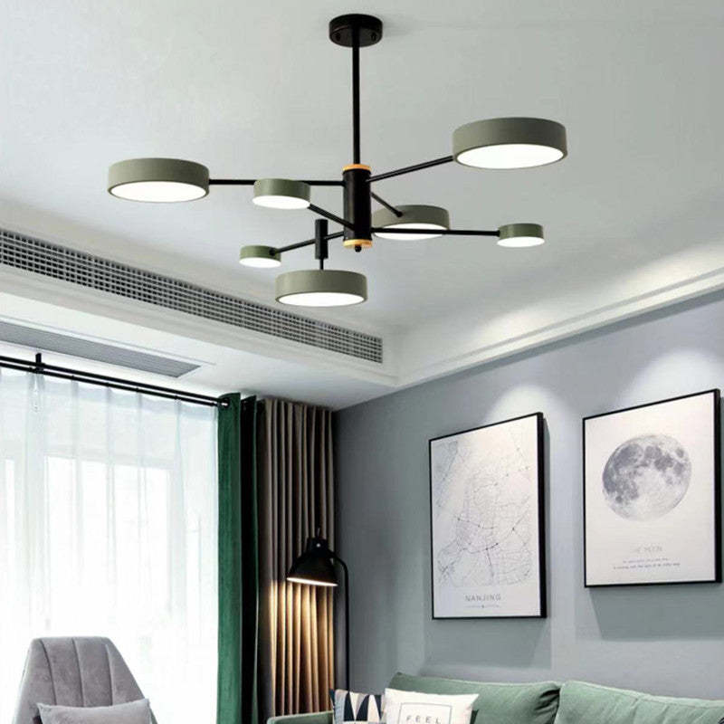 Warm Glow Pendant Light With Metal Frame Elegant